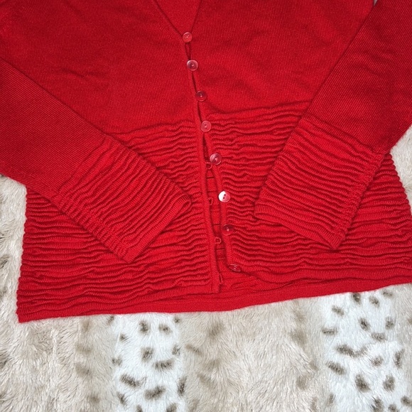 Lafayette 148 Red 100% Cashmere Sweater Size XS - Picture 5 of 10